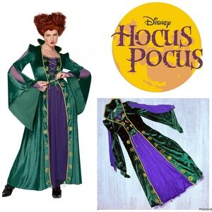 Adult Winifred Sanderson Halloween Costume Hocus Pocus witch velvet med cosplay